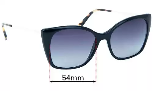 Sunglass Fix Replacement Lenses for Prada SPR12X - 54mm Wide Prada SPR12X Replacement Lenses 54mm wide