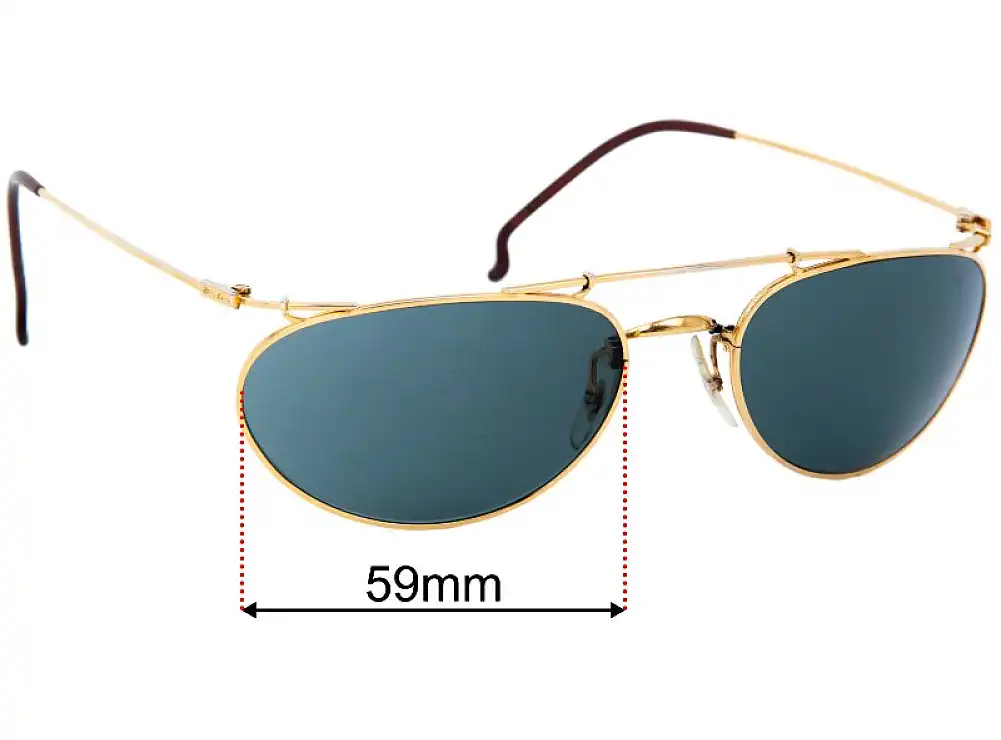 Sunglass Fix Replacement Lenses for Ray-Ban B&L Deco - 59mm Wide Sunglass Fix Replacement Lenses for Ray-Ban B&L Deco - 59mm Wide