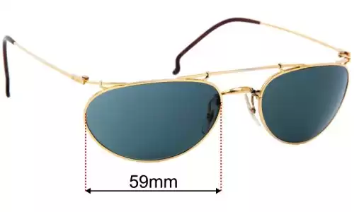 Sunglass Fix Replacement Lenses for Ray-Ban B&L Deco - 59mm Wide Ray-Ban B&L Deco Replacement Lenses 59mm wide