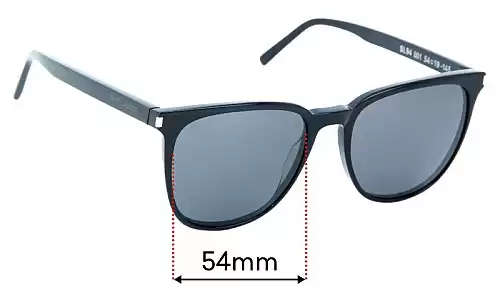 Sunglass Fix Replacement Lenses for Saint Laurent SL 94 - 54mm Wide Sunglass Fix Replacement Lenses for Saint Laurent SL 94 - 54mm Wide