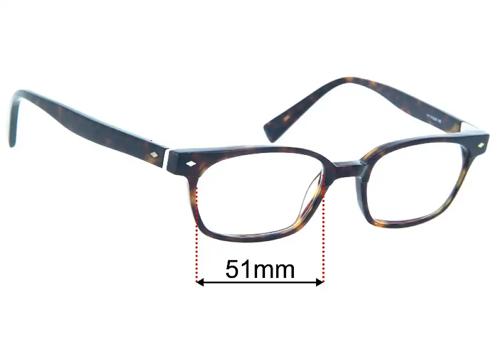 Sunglass Fix Replacement Lenses for Seraphin Emerson - 51mm Wide Sunglass Fix Replacement Lenses for Seraphin Emerson - 51mm Wide