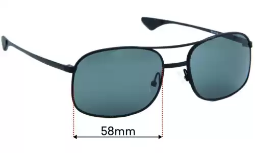 Sunglass Fix Replacement Lenses for Artcraft USA DR - 58mm Wide Sunglass Fix Replacement Lenses for Artcraft USA DR - 58mm Wide