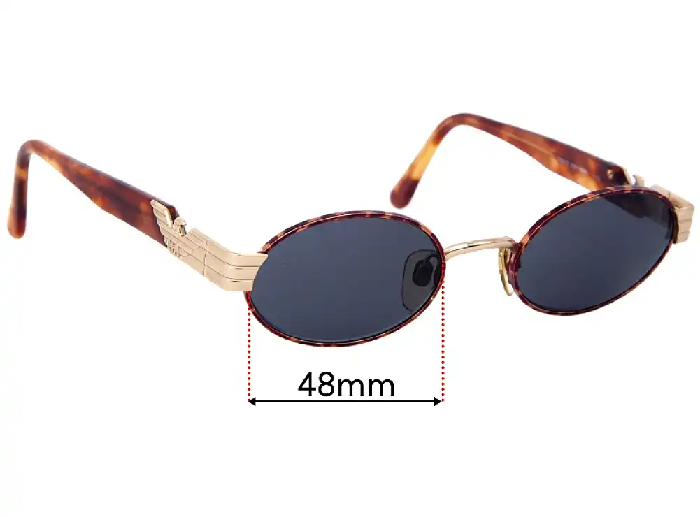 Sunglass Fix Replacement Lenses for Emporio Armani 054-S - 48mm Wide Sunglass Fix Replacement Lenses for Emporio Armani 054-S - 48mm Wide