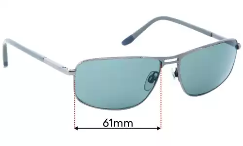 Sunglass Fix Replacement Lenses for Henri Lloyd Titanium - 61mm Wide Sunglass Fix Replacement Lenses for Henri Lloyd Titanium - 61mm Wide