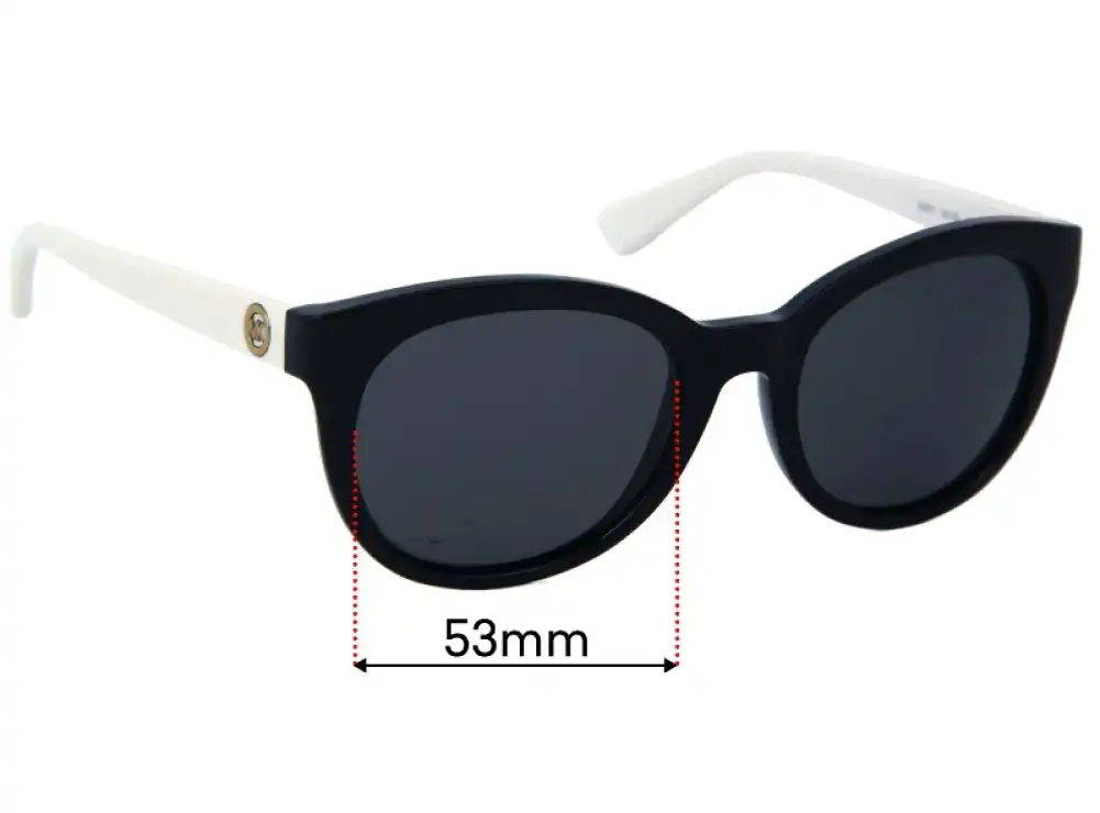Sunglass Fix Replacement Lenses for Michael Kors MK6019 Champagne Beach - 53mm Wide Sunglass Fix Replacement Lenses for Michael Kors MK6019 Champagne Beach - 53mm Wide
