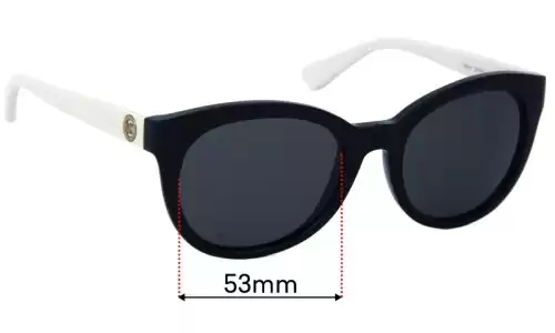 Sunglass Fix Replacement Lenses for Michael Kors MK6019 Champagne Beach - 53mm Wide Sunglass Fix Replacement Lenses for Michael Kors MK6019 Champagne Beach - 53mm Wide