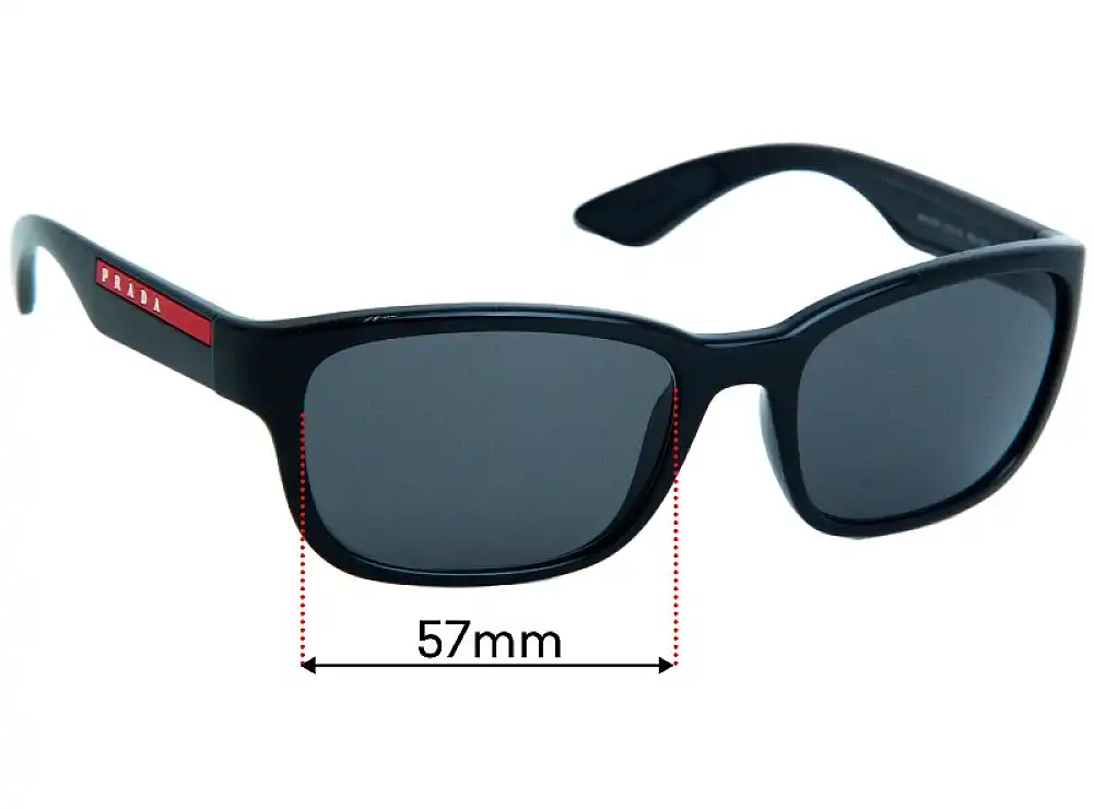 Sunglass Fix Replacement Lenses for Prada SPS05V - 57mm Wide Sunglass Fix Replacement Lenses for Prada SPS05V - 57mm Wide