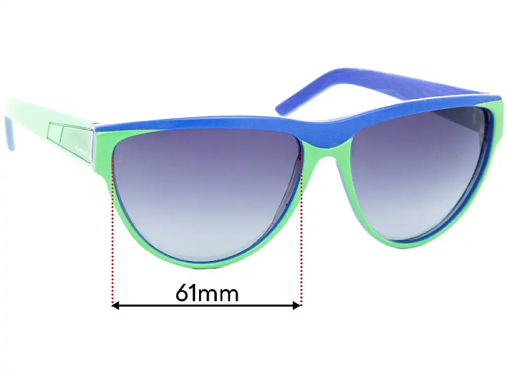 Sunglass Fix Replacement Lenses for Skunkfunk Poise Green - 61mm Wide Sunglass Fix Replacement Lenses for Skunkfunk Poise Green - 61mm Wide