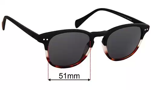 Sunglass Fix Replacement Lenses for 41 Eyewear FO35037 - 51mm Wide Sunglass Fix Replacement Lenses for 41 Eyewear FO35037 - 51mm Wide