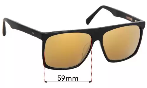 Sunglass Fix Replacement Lenses for AM Eyewear Cobsey - 59mm Wide AM Eyewear Cobsey Replacement Lenses 59mm wide