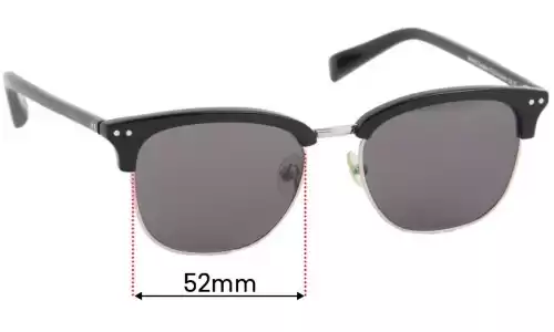 Sunglass Fix Replacement Lenses for Bailey Nelson Bronte S - 52mm Wide Bailey Nelson Bronte S Replacement Lenses 52mm wide