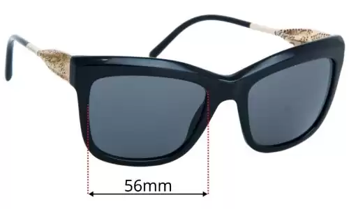 Sunglass Fix Replacement Lenses for Burberry BE 4207 - 56mm Wide Burberry BE 4207 Replacement Lenses 56mm wide