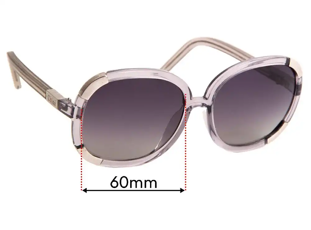 Sunglass Fix Replacement Lenses for Chloe CL 2119 - 60mm Wide Sunglass Fix Replacement Lenses for Chloe CL 2119 - 60mm Wide