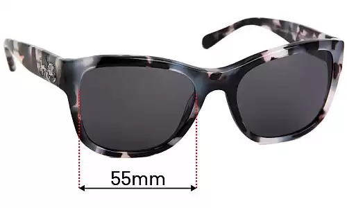 Sunglass Fix Replacement Lenses for Coach HC8243 - 55mm Wide Coach HC8243 Replacement Lenses 55mm wide