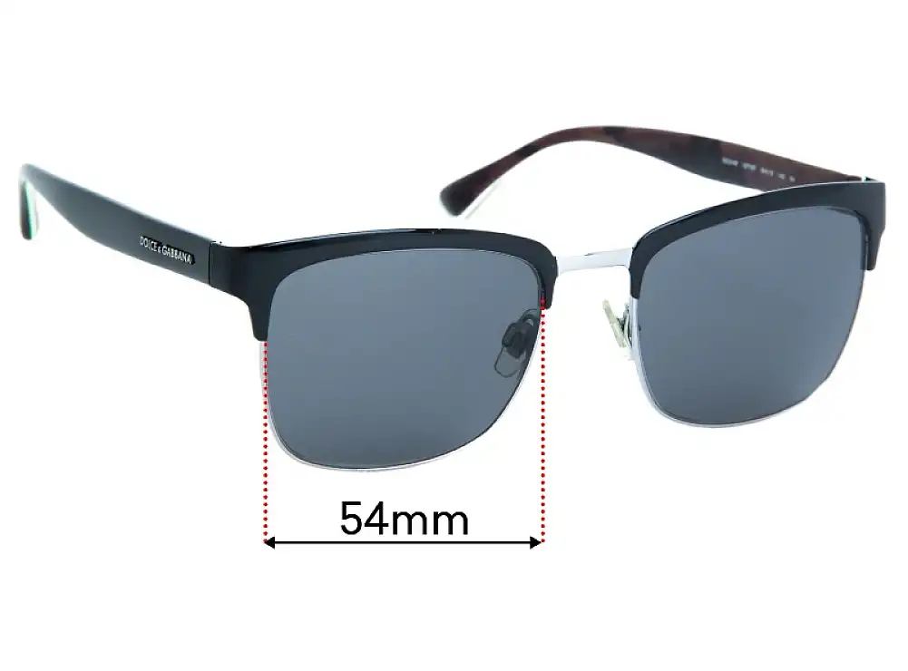 Sunglass Fix Replacement Lenses for Dolce & Gabbana DG2148 - 54mm Wide Sunglass Fix Replacement Lenses for Dolce & Gabbana DG2148 - 54mm Wide