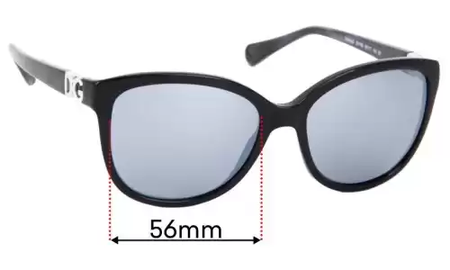 Sunglass Fix Replacement Lenses for Dolce & Gabbana DG4258 - 56mm Wide Dolce & Gabbana DG4258 Replacement Lenses 56mm wide