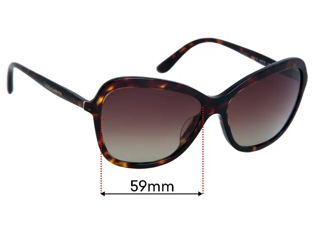 Sunglass Fix Replacement Lenses for Dolce & Gabbana DG4297 - 59mm Wide Sunglass Fix Replacement Lenses for Dolce & Gabbana DG4297 - 59mm Wide