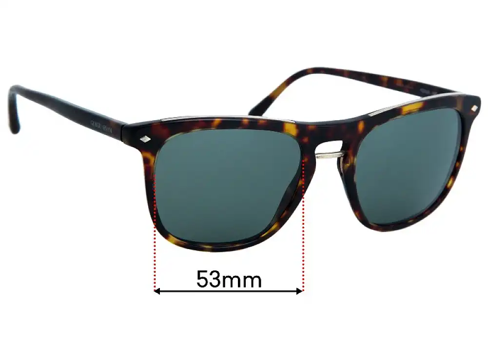 Sunglass Fix Replacement Lenses for Giorgio Armani AR 8107 - 53mm Wide Sunglass Fix Replacement Lenses for Giorgio Armani AR 8107 - 53mm Wide