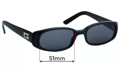 Sunglass Fix Replacement Lenses for Gucci GG2452/S - 51mm Wide Sunglass Fix Replacement Lenses for Gucci GG2452/S - 51mm Wide