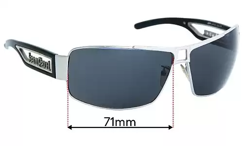 Sunglass Fix Replacement Lenses for Jean Paul Gaultier SJP037 - 71mm Wide Sunglass Fix Replacement Lenses for Jean Paul Gaultier SJP037 - 71mm Wide