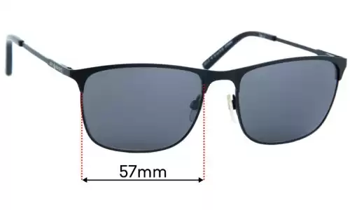 Sunglass Fix Replacement Lenses for Jeff Banks JB Sun Rx 09 - 57mm Wide Sunglass Fix Replacement Lenses for Jeff Banks JB Sun Rx 09 - 57mm Wide
