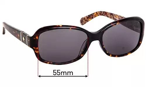 Sunglass Fix Replacement Lenses for Kate Spade Cheyenne/P/S - 55mm Wide Sunglass Fix Replacement Lenses for Kate Spade Cheyenne/P/S - 55mm Wide
