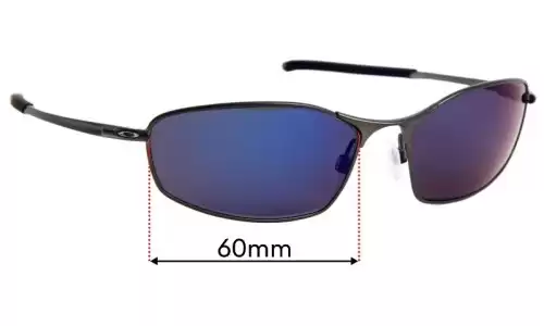 Sunglass Fix Replacement Lenses for Oakley Whisker OO4141 - 60mm Wide Oakley Whisker OO4141 Replacement Lenses 60mm wide