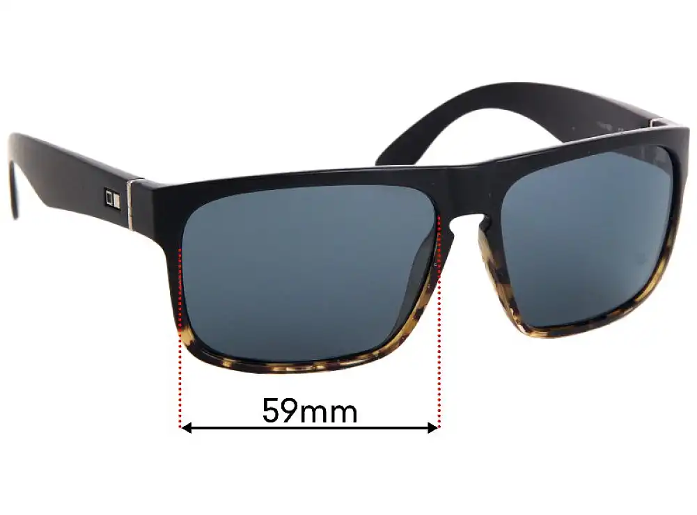 Sunglass Fix Replacement Lenses for Otis Last Night - 59mm Wide Sunglass Fix Replacement Lenses for Otis Last Night - 59mm Wide