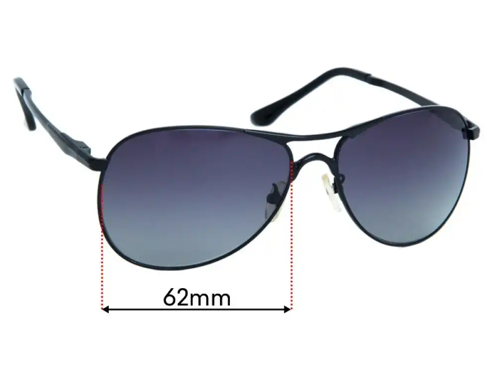 Sunglass Fix Replacement Lenses for Porsche 8603 - 62mm Wide Sunglass Fix Replacement Lenses for Porsche 8603 - 62mm Wide