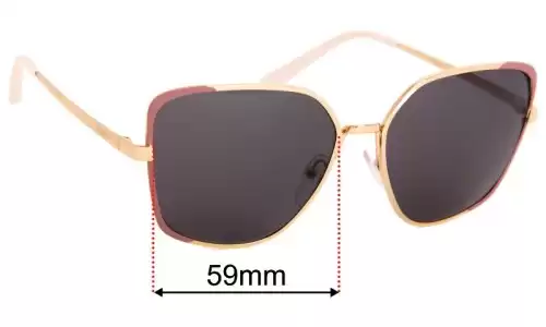 Sunglass Fix Replacement Lenses for Prada SPR60X - 59mm Wide Sunglass Fix Replacement Lenses for Prada SPR60X - 59mm Wide
