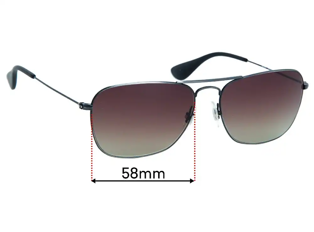 Sunglass Fix Replacement Lenses for Ray-Ban RB3610 - 58mm Wide Sunglass Fix Replacement Lenses for Ray-Ban RB3610 - 58mm Wide