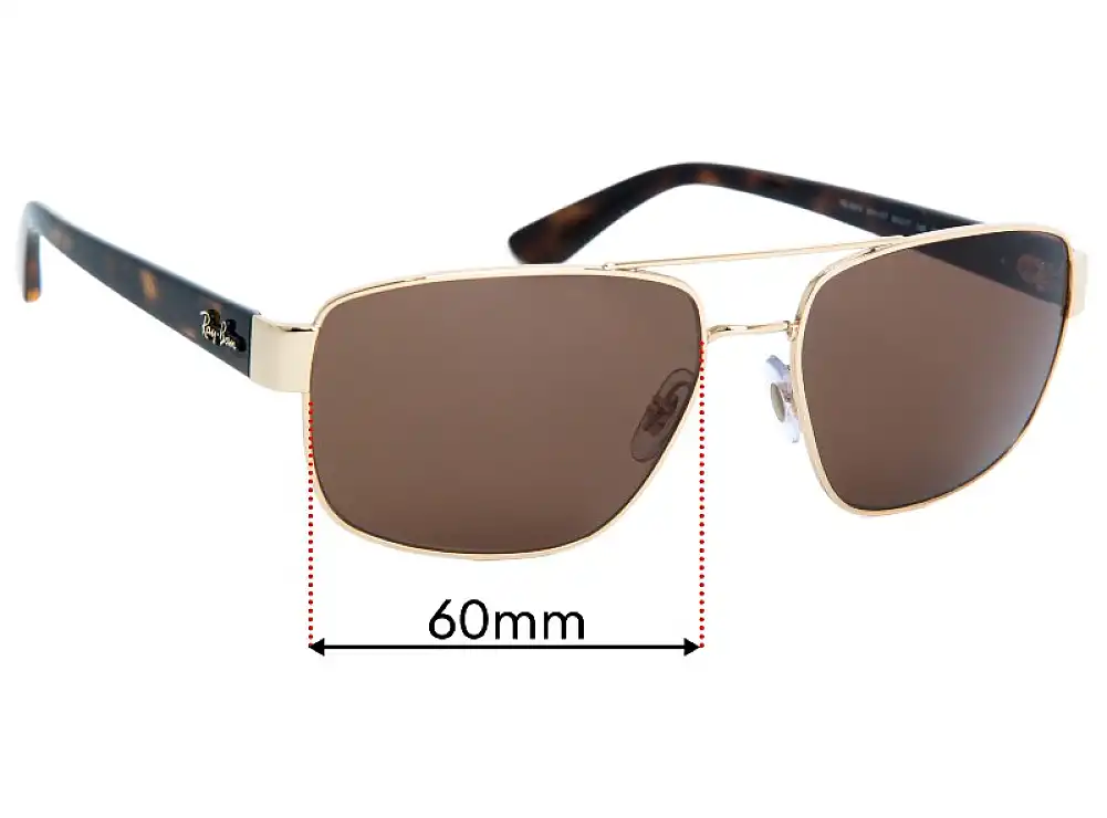 Sunglass Fix Replacement Lenses for Ray-Ban RB3663 - 60mm Wide Sunglass Fix Replacement Lenses for Ray-Ban RB3663 - 60mm Wide