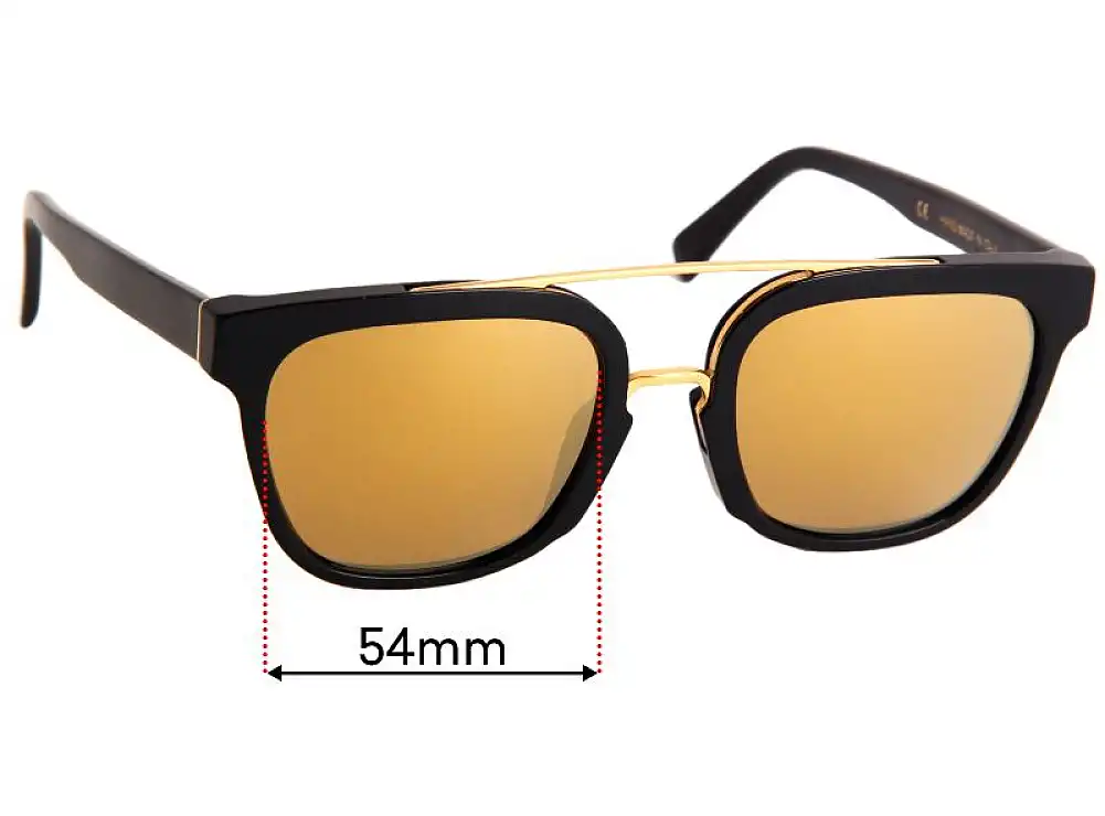 Sunglass Fix Replacement Lenses for Retro Super Future Akin - 54mm Wide Sunglass Fix Replacement Lenses for Retro Super Future Akin - 54mm Wide