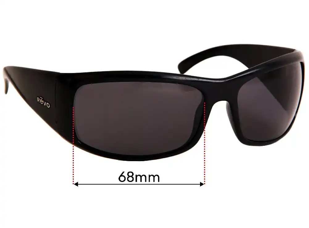 Sunglass Fix Replacement Lenses for Revo RE4033 - 68mm Wide Sunglass Fix Replacement Lenses for Revo RE4033 - 68mm Wide