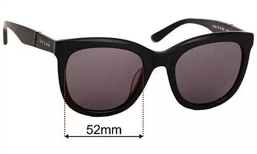 Sunglass Fix Replacement Lenses for Sass & Bide Sukha Jam - 52mm Wide Sunglass Fix Replacement Lenses for Sass & Bide Sukha Jam - 52mm Wide