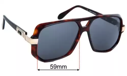 Sunglass Fix Replacement Lenses for Cazal MOD 627 - 59mm Wide Sunglass Fix Replacement Lenses for Cazal MOD 627 - 59mm Wide