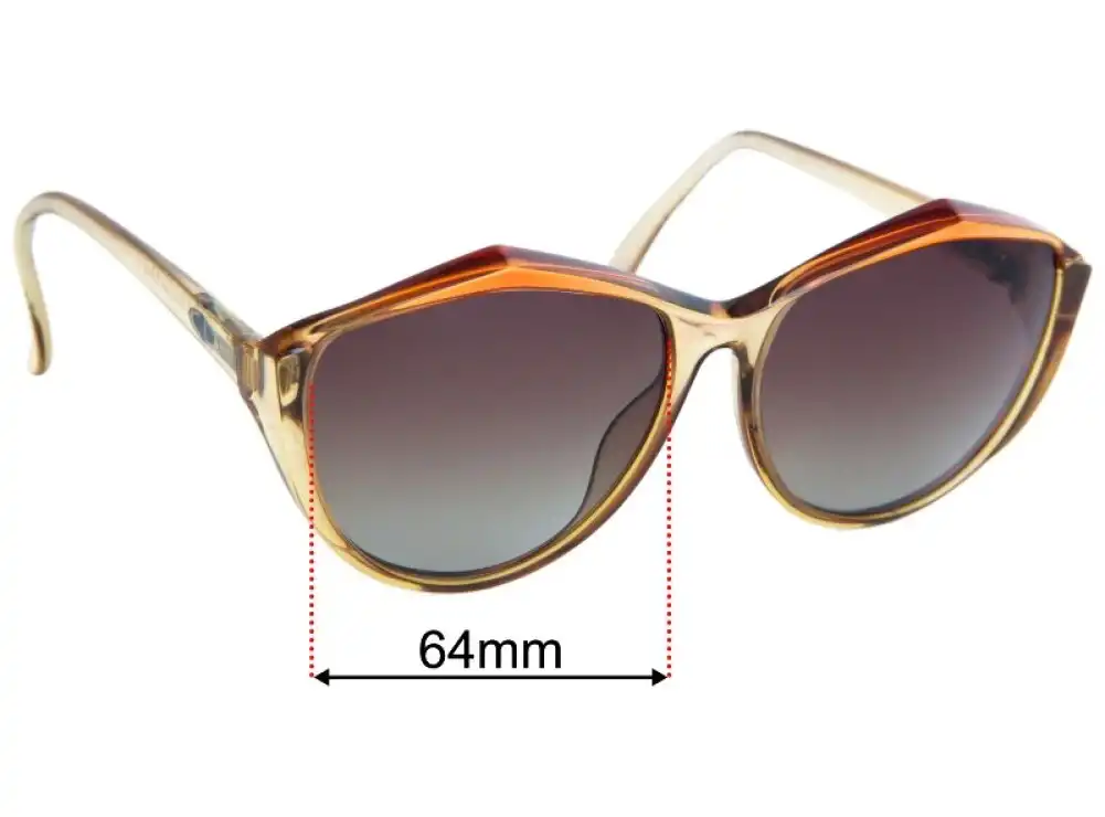 Sunglass Fix Replacement Lenses for Christian Dior 2234 - 64mm Wide Sunglass Fix Replacement Lenses for Christian Dior 2234 - 64mm Wide