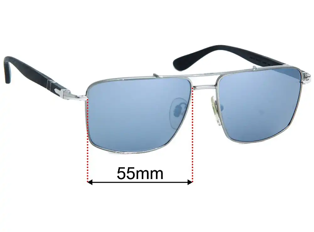 Sunglass Fix Replacement Lenses for Persol 2430-S - 55mm Wide Sunglass Fix Replacement Lenses for Persol 2430-S - 55mm Wide