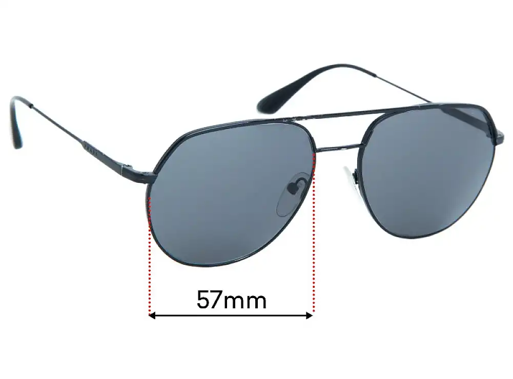 Sunglass Fix Replacement Lenses for Prada SPR55U - 57mm Wide Sunglass Fix Replacement Lenses for Prada SPR55U - 57mm Wide