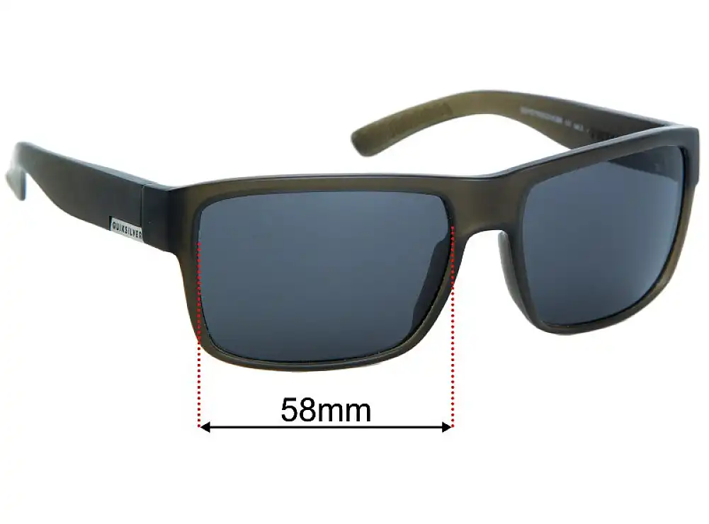 Sunglass Fix Replacement Lenses for Quiksilver Ridgemont - 58mm Wide Sunglass Fix Replacement Lenses for Quiksilver Ridgemont - 58mm Wide