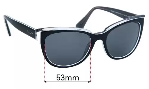 Sunglass Fix Replacement Lenses for Polo RA 5230 - 53mm Wide Polo RA 5230 Replacement Lenses 53mm wide