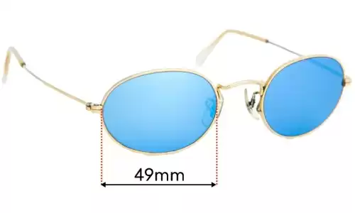 Sunglass Fix Replacement Lenses for Ray-Ban B&L RB3547 - 49mm Wide Ray-Ban B&L RB3547 Replacement Lenses 49mm wide