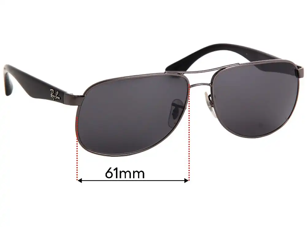 Sunglass Fix Replacement Lenses for Ray-Ban RB3502 - 61mm Wide Sunglass Fix Replacement Lenses for Ray-Ban RB3502 - 61mm Wide