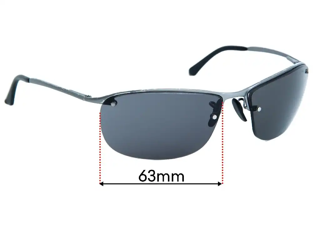 Sunglass Fix Replacement Lenses for Ray-Ban RB3542 Chromance - 63mm Wide Sunglass Fix Replacement Lenses for Ray-Ban RB3542 Chromance - 63mm Wide