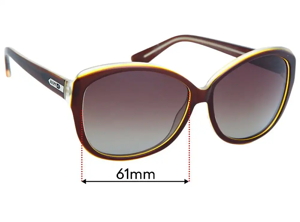 Sunglass Fix Replacement Lenses for Rusty Bee - 59mm Wide Sunglass Fix Replacement Lenses for Rusty Bee - 59mm Wide