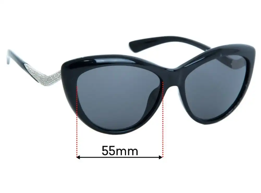 Sunglass Fix Replacement Lenses for Valentino V632SR - 55mm Wide Sunglass Fix Replacement Lenses for Valentino V632SR - 55mm Wide
