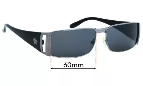 Sunglass Fix Replacement Lenses for Versace MOD 2009 - 60mm Wide Sunglass Fix Replacement Lenses for Versace MOD 2009 - 60mm Wide