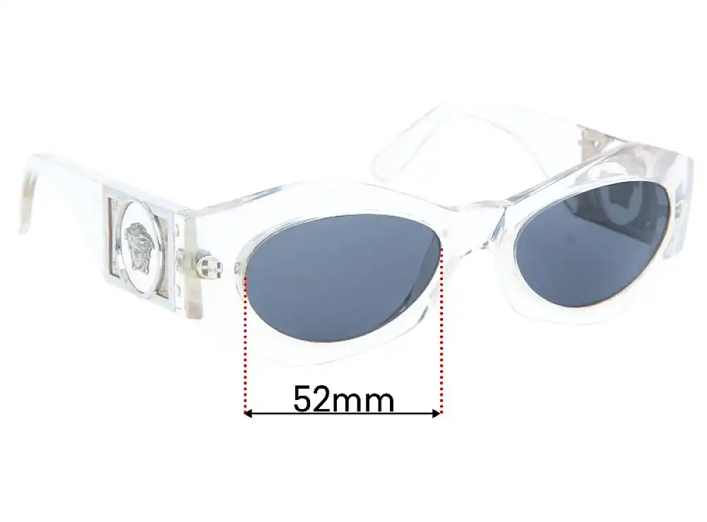 Sunglass Fix Replacement Lenses for Versace MOD 422/B - 52mm Wide Sunglass Fix Replacement Lenses for Versace MOD 422/B - 52mm Wide