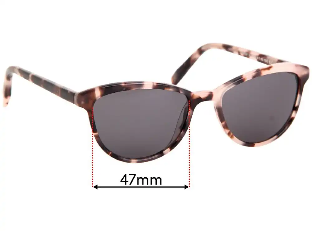 Sunglass Fix Replacement Lenses for Warby Parker Louise JR. - 47mm Wide Sunglass Fix Replacement Lenses for Warby Parker Louise JR. - 47mm Wide