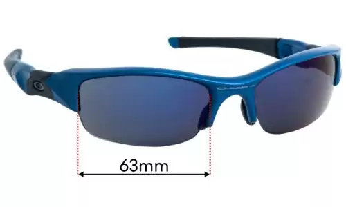 Sunglass Fix Replacement Lenses for Oakley Flak - 63mm Wide Oakley Flak Replacement Lenses 63mm wide